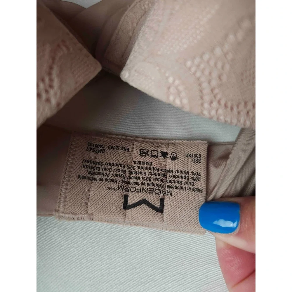 Maidenform One Fab Fit 2.0 T-Shirt Bra Women Size 32D Nude Underwire DM7543 NWT